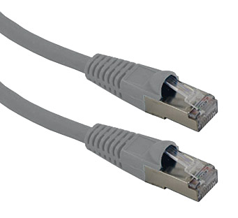 CAT6A SCREENED PATCHCORD RJ45-RJ45-5m, Grey