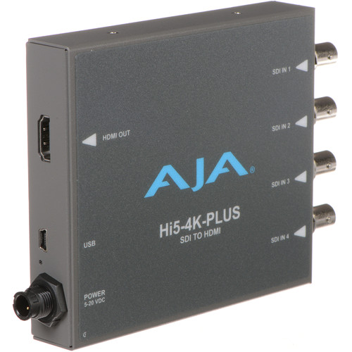 AJA Hi5-4K-Plus Pristine 3G-SDI to HDMI 2.0 Conversion