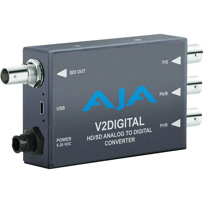 AJA V2Digital™ Analog to HD/SD-SDI Mini-Converter